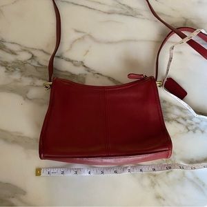 Vintage Coach red mini satchel